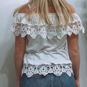 Off the shoulder blouse/tank top.